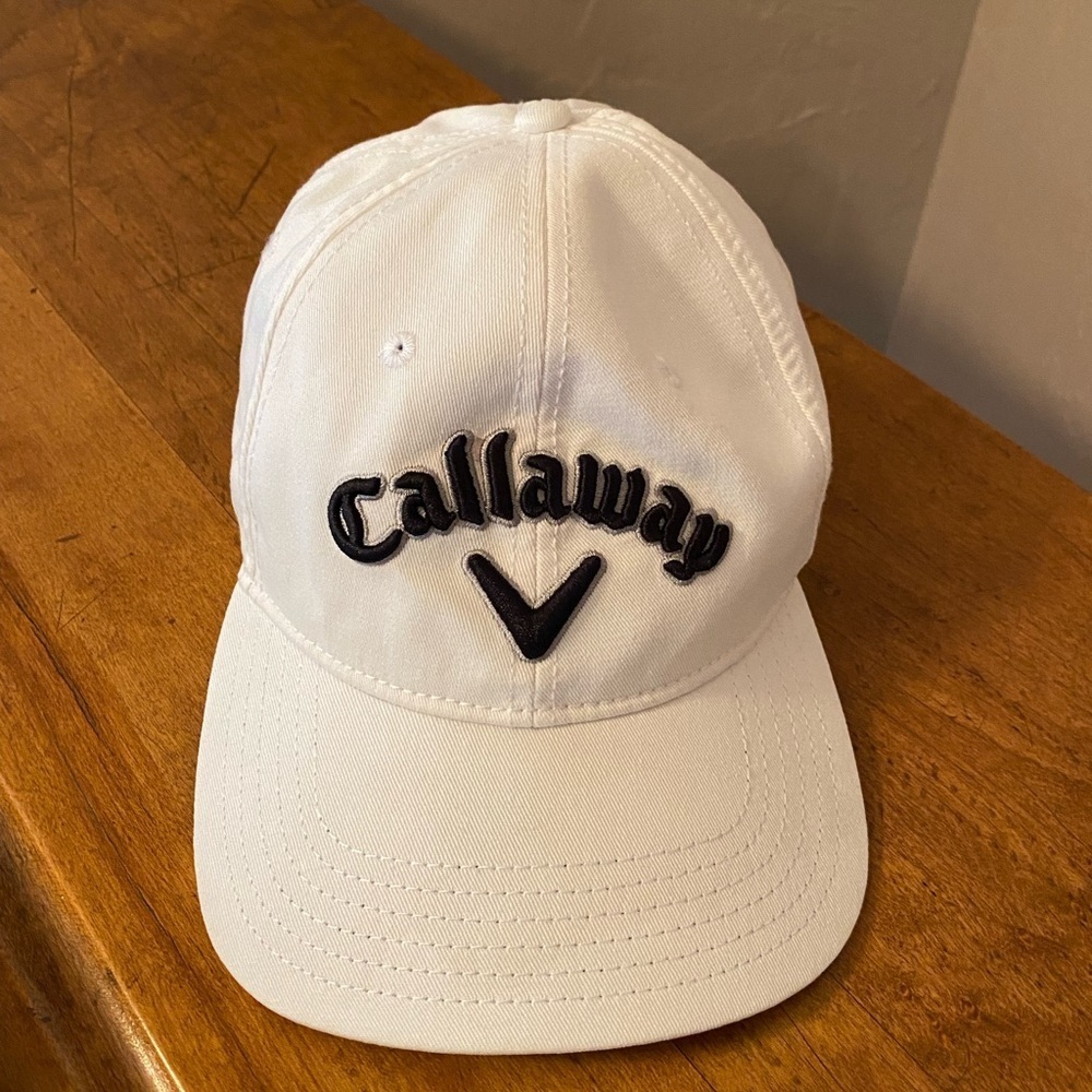 Callaway Mens Off White Golf Hat Adjustable